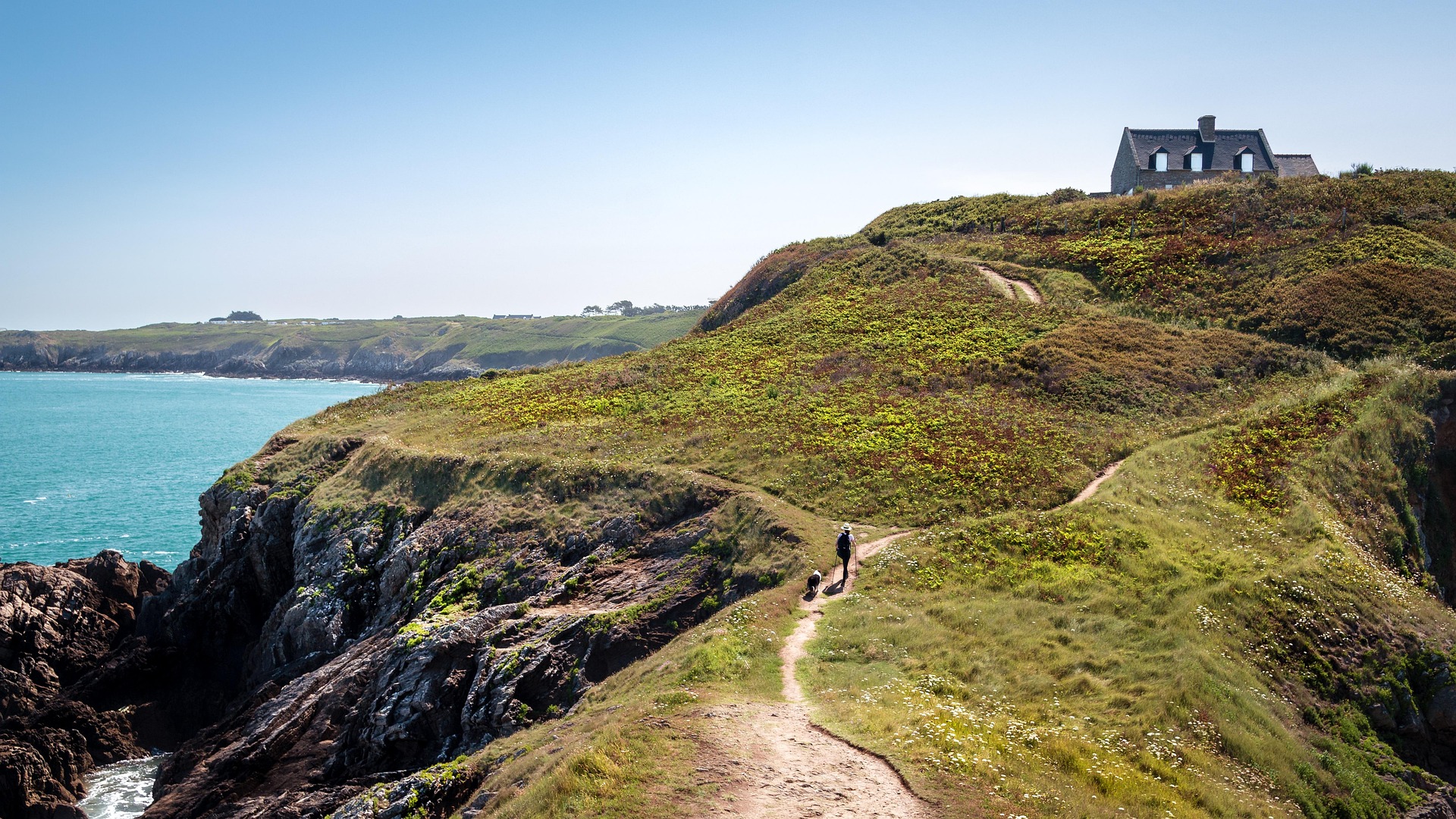 Cliff walk along the Bude coast