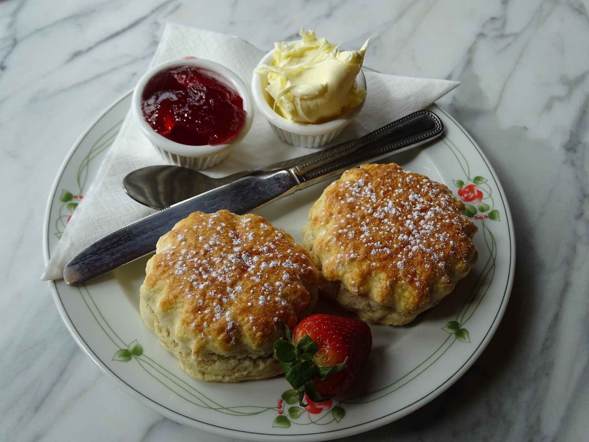 A Cornish cream tea